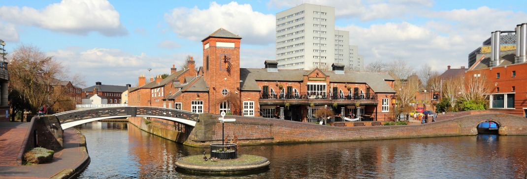 Hafen und Kanal in Birmingham