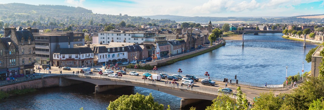 Panoramablick über Inverness