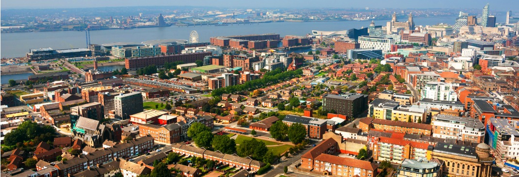 View of Liverpool waterfront