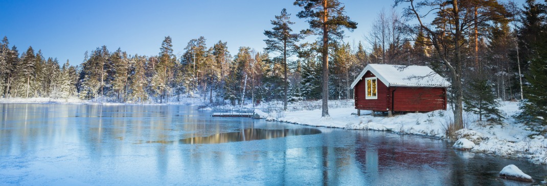 Winterlandschaft in Schweden