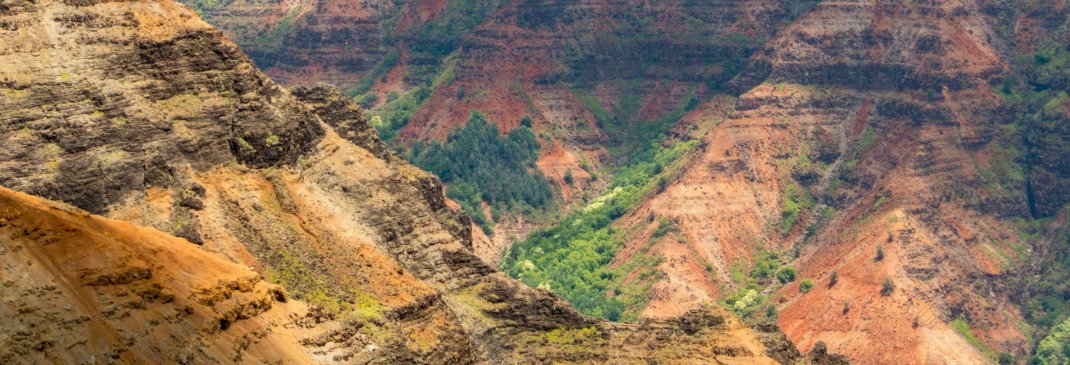 Berge auf Kauai bei Lihue