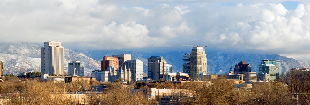 Salt Lake City Skyline in Utah