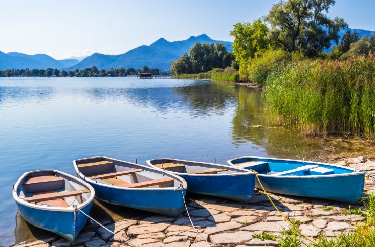 Chiemsee Boote.