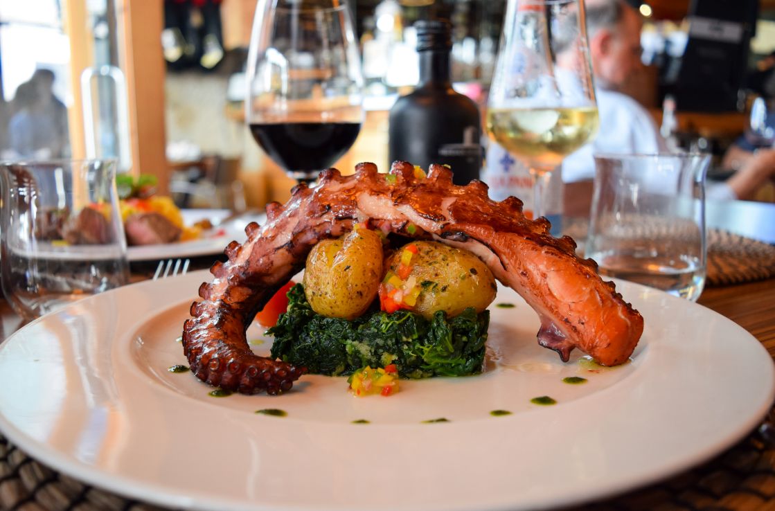 plate of seafood