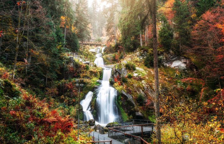 Wasserfall im Schwarzwald.