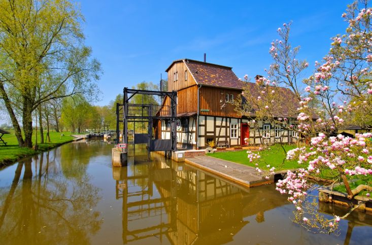 Mühle im Spreewald.