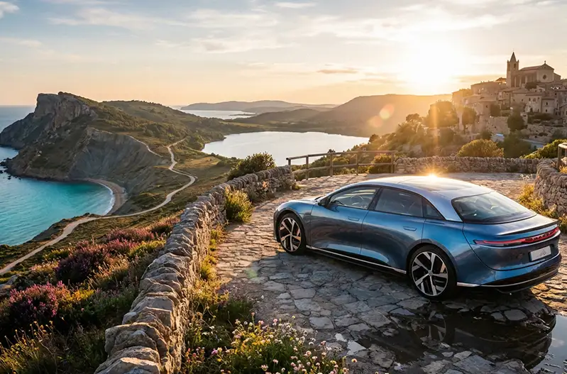 Driving an Electric Car on trip