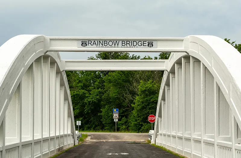 Panneaux emblématiques de la Route 66 à Spring