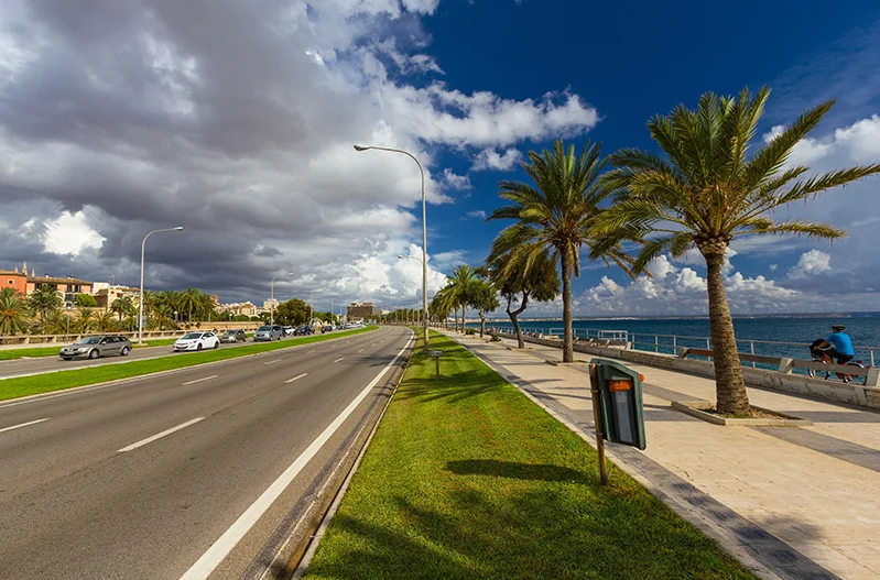 een huurauto op Mallorca