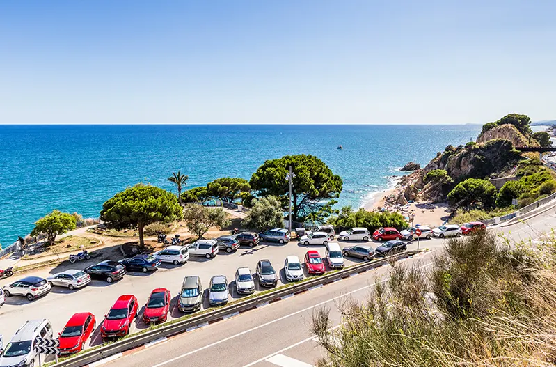 parkeren van uw huurauto op Mallorca