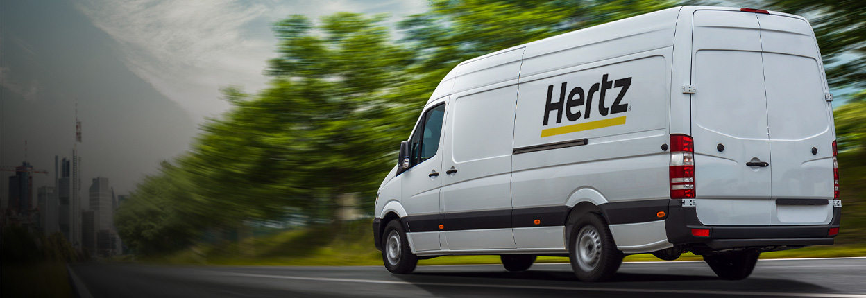 Hertz bestelwagen verhuur.<br><span>De juiste bus voor de juiste klus</span>