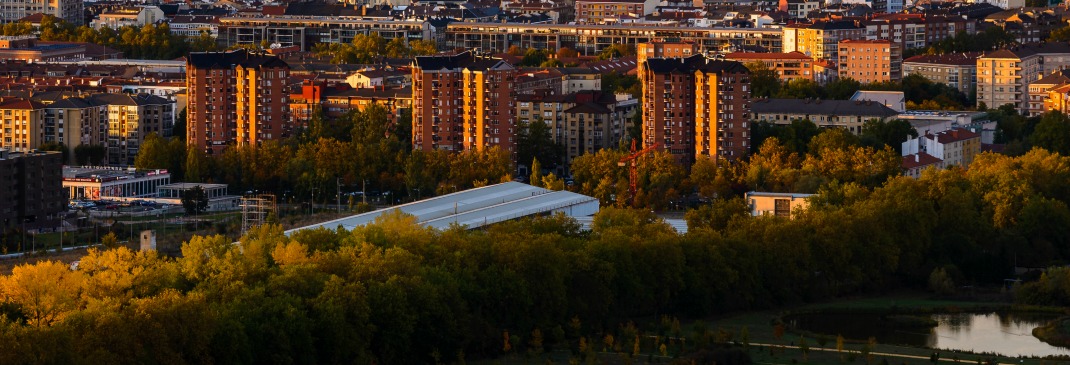 Panorama View of Vitoria, Spain