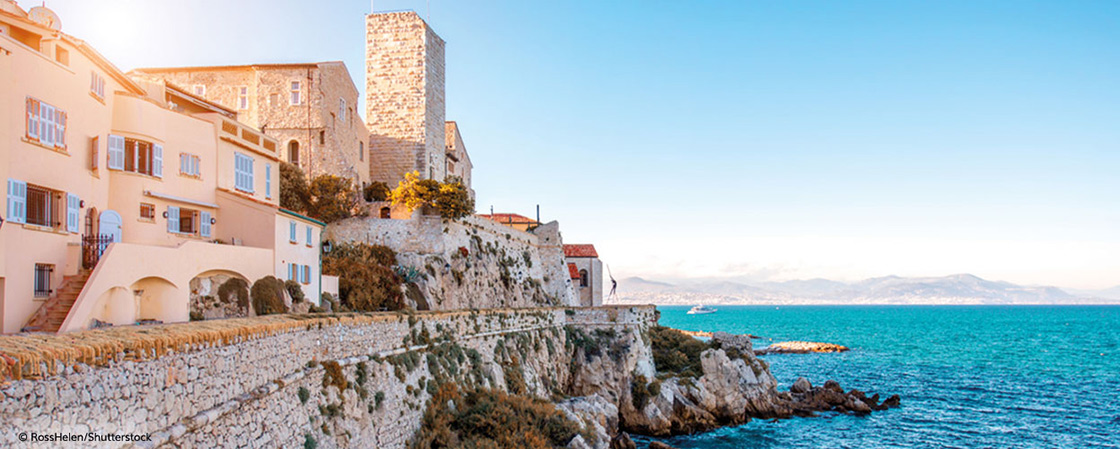 De oude binnenstad van Antibes