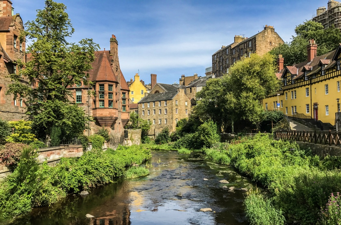 Edinburgh am Fluss Leith