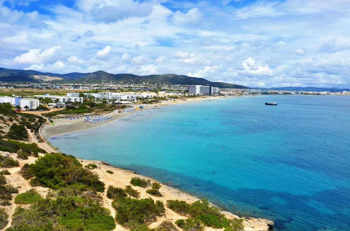 Stadtstrand bei Ibiza-City