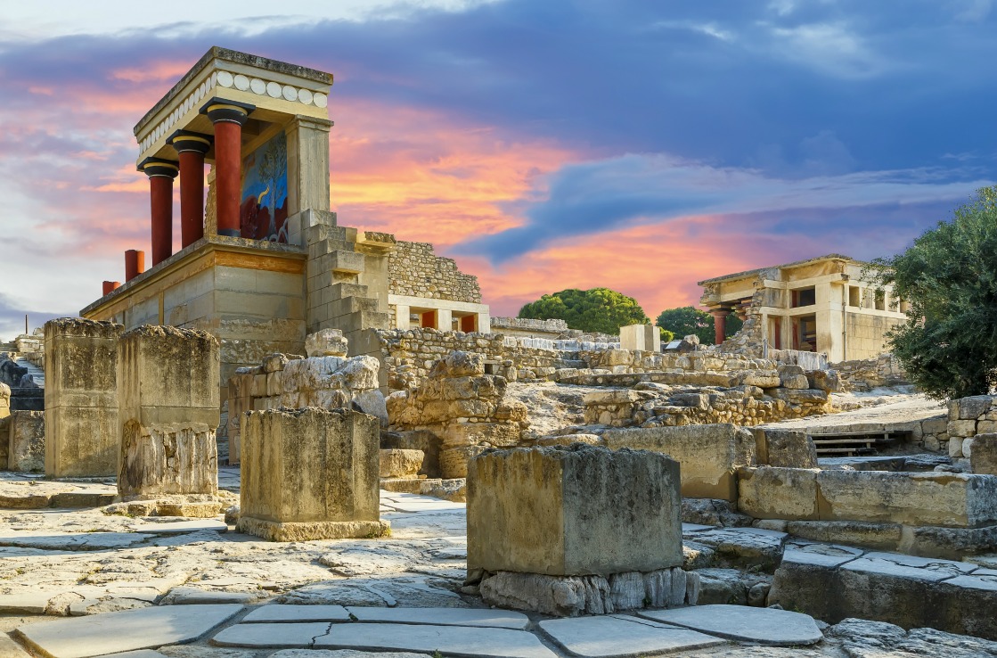 Knossos Palast auf Kreta in Griechenland