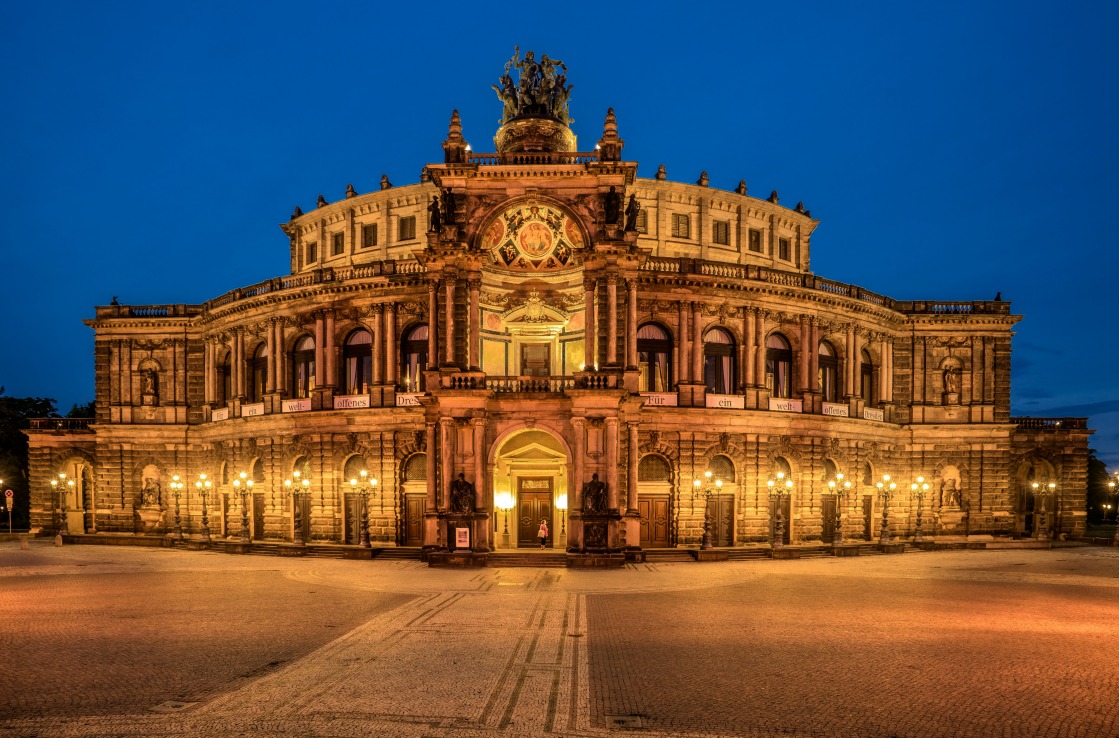 Die Semperoper in Dresden