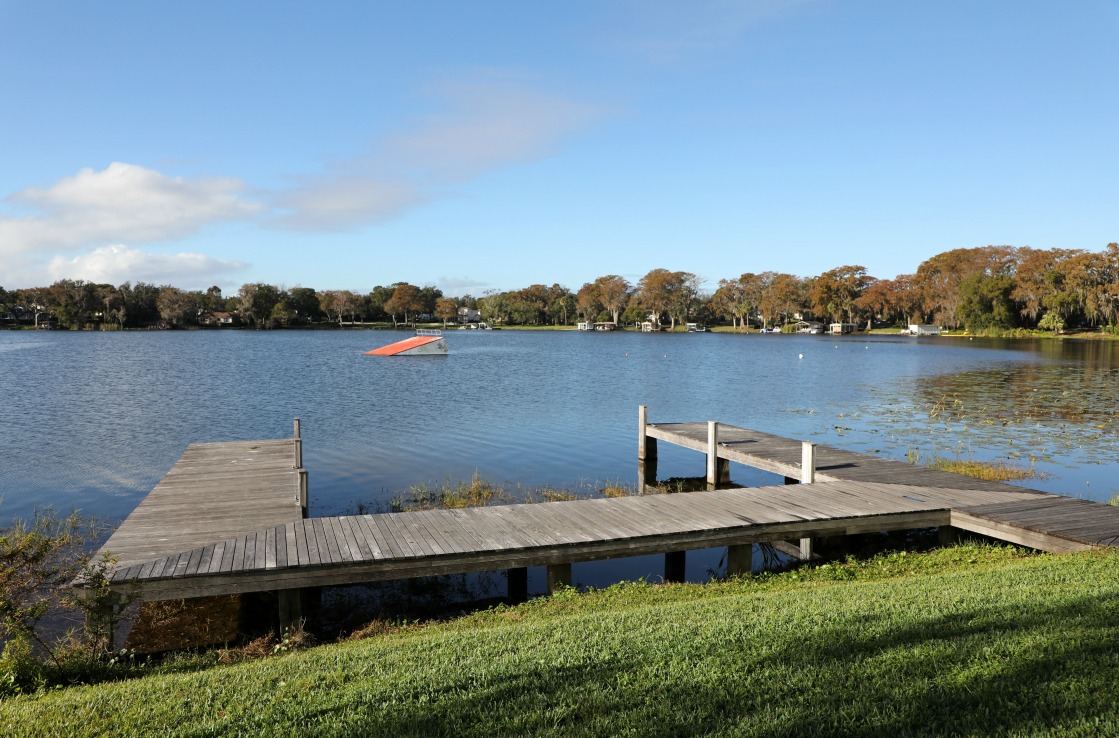 Der Lake Virginia im Winter Park von Orlando