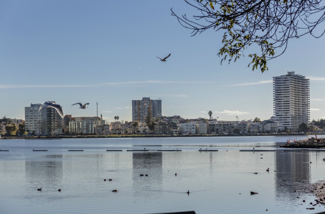 Der Lake Merritt bei Oakland, Kalifornien