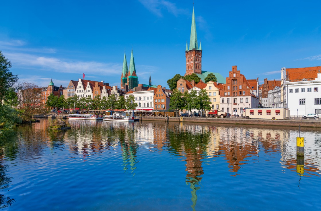 Traveblick in Lübeck, Schleswig-Holstein