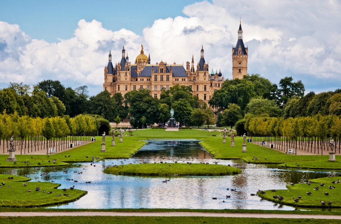 Das Schweriner Schloss in Mecklenburg-Vorpommern