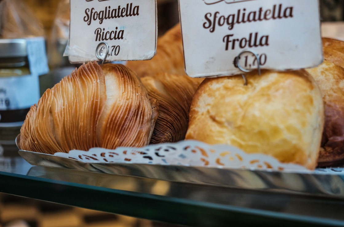 Sfogliatelle in Neapel.