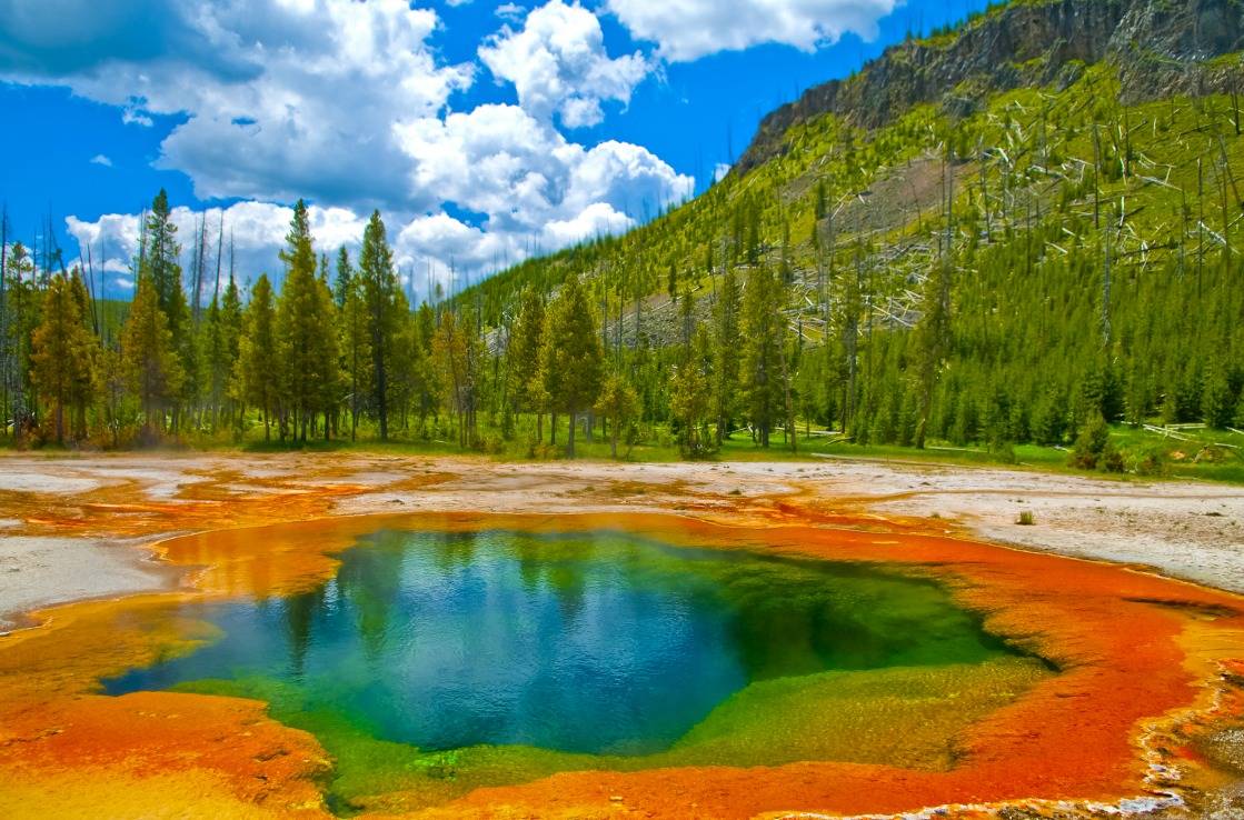 Der Yellowstone Nationalpark in Wyoming.