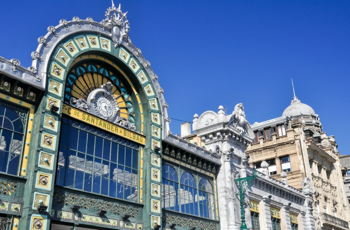 Der Bahnhof in Bilbao