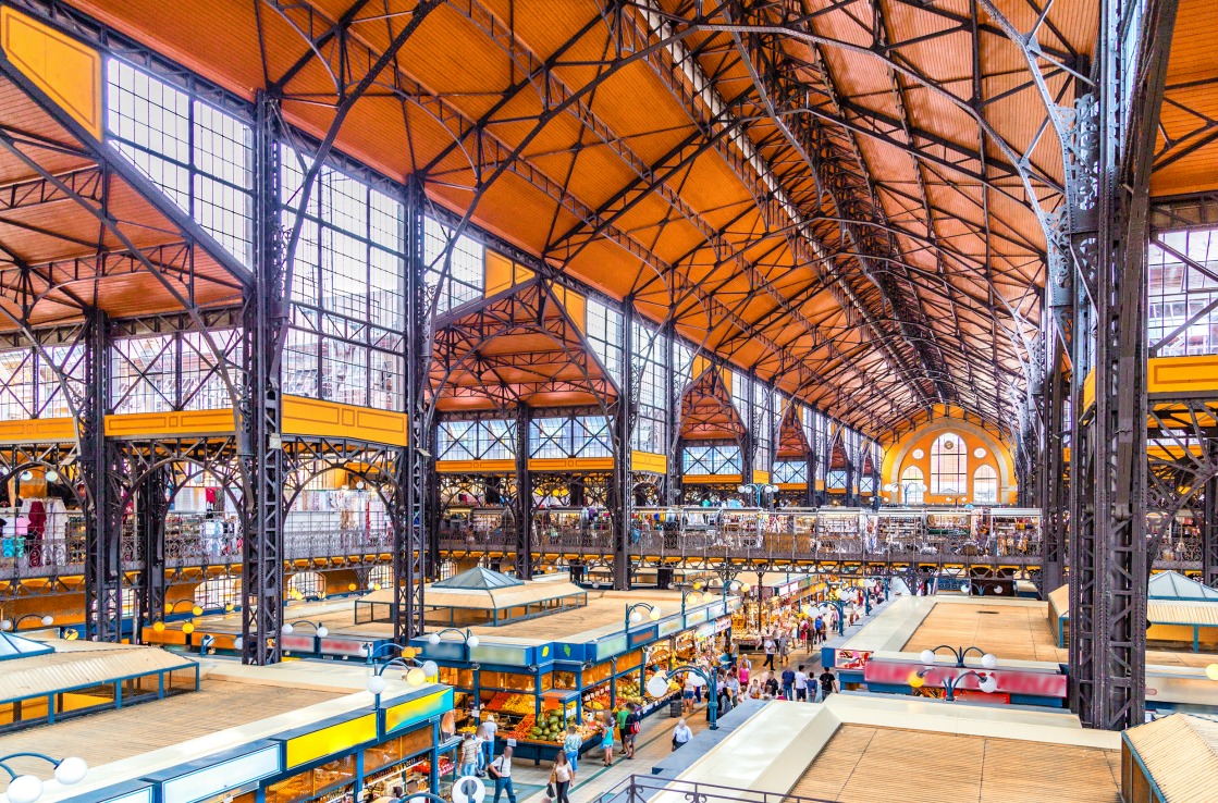 Markthalle in Budapest von Innen