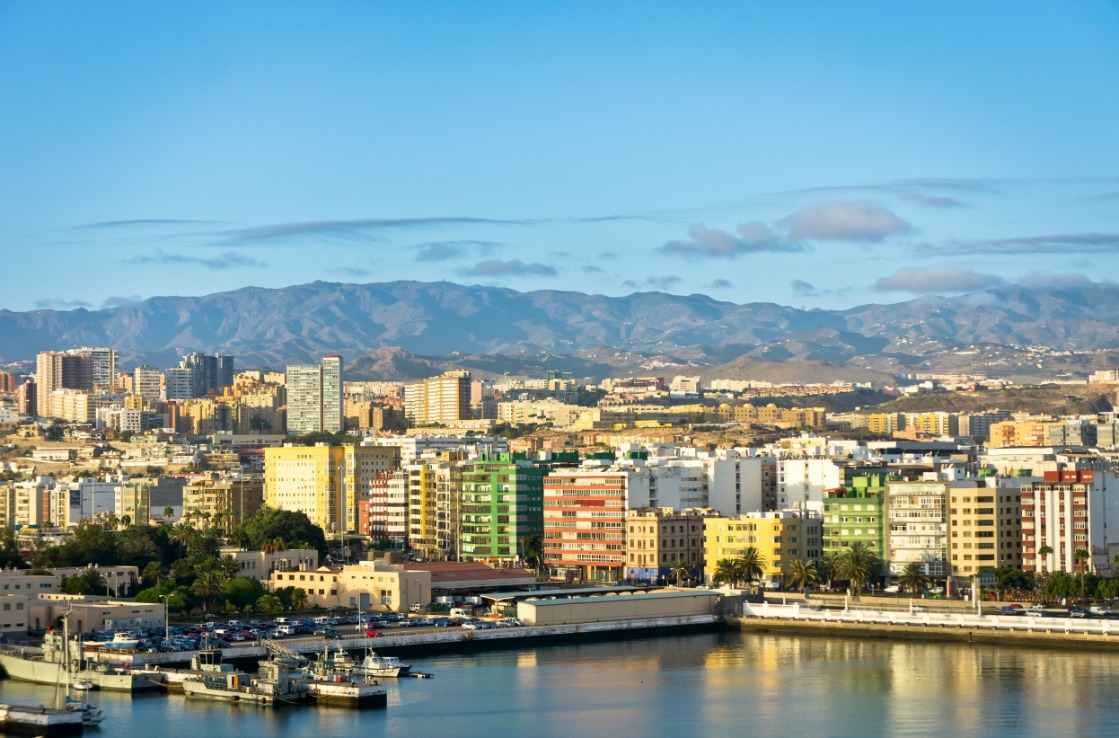 Blick auf den Hafen von Las Palmas