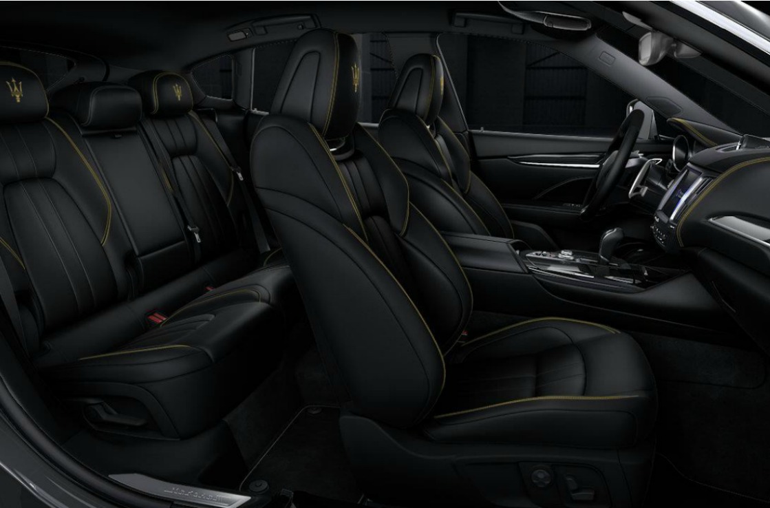 Interior of the Hertz Maserati Levante