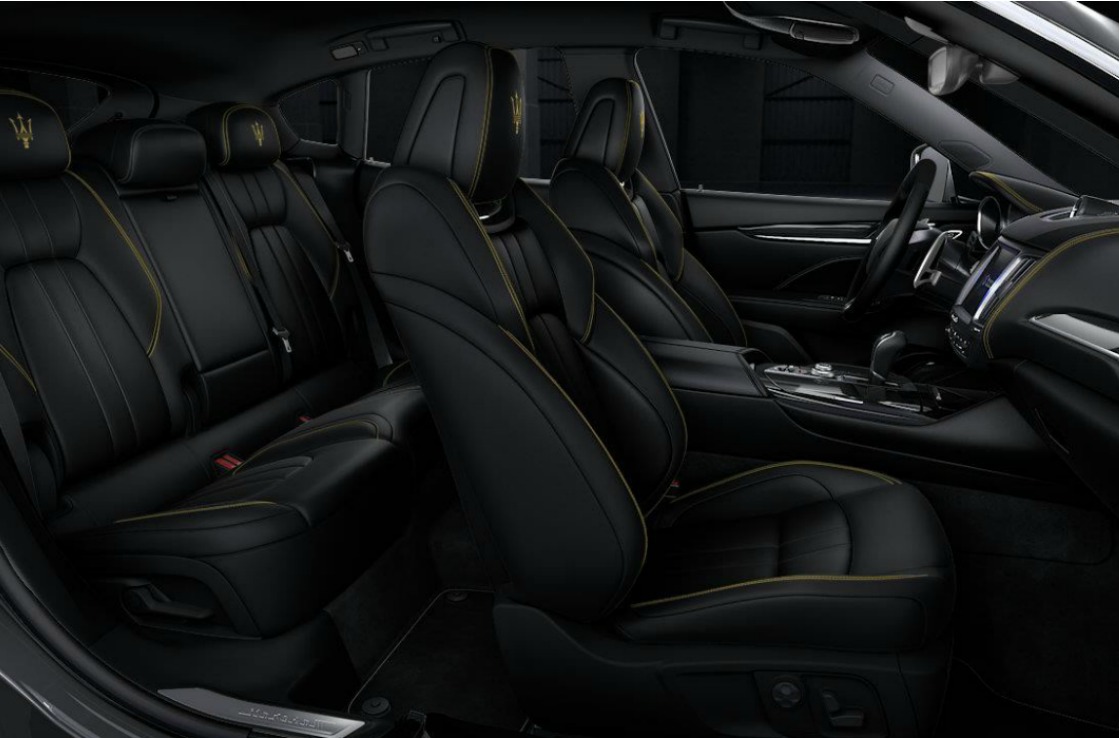 Interior of the Hertz Maserati Levante 