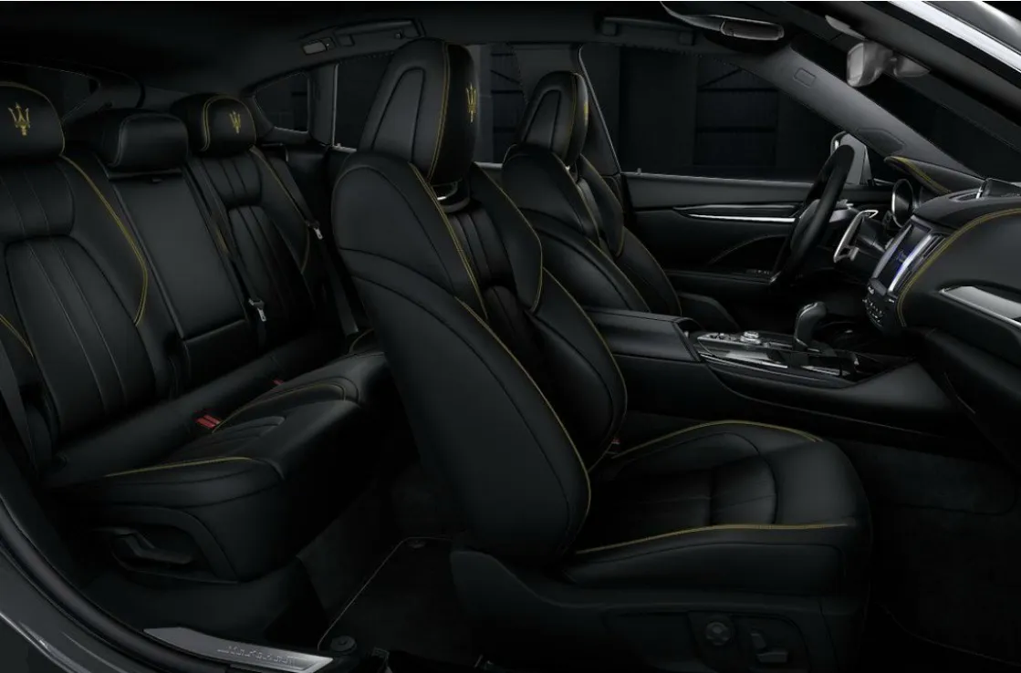 Interior of the Hertz Maserati Levante 