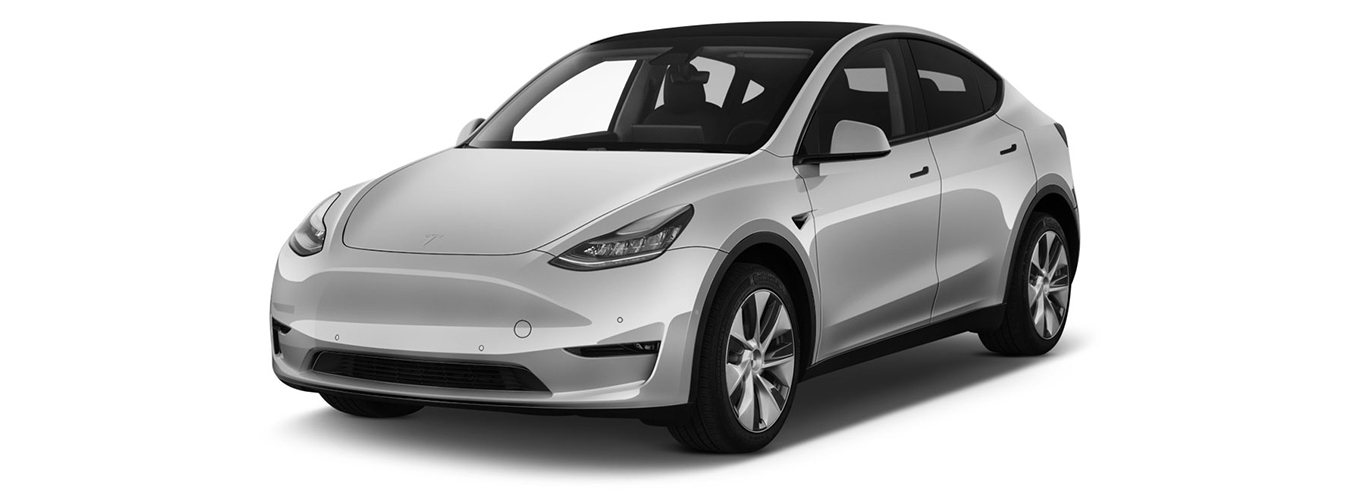 tesla model Y long range cinza