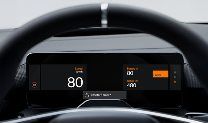 Sistema de monitorização do condutor polestar 4 da hertz portugal