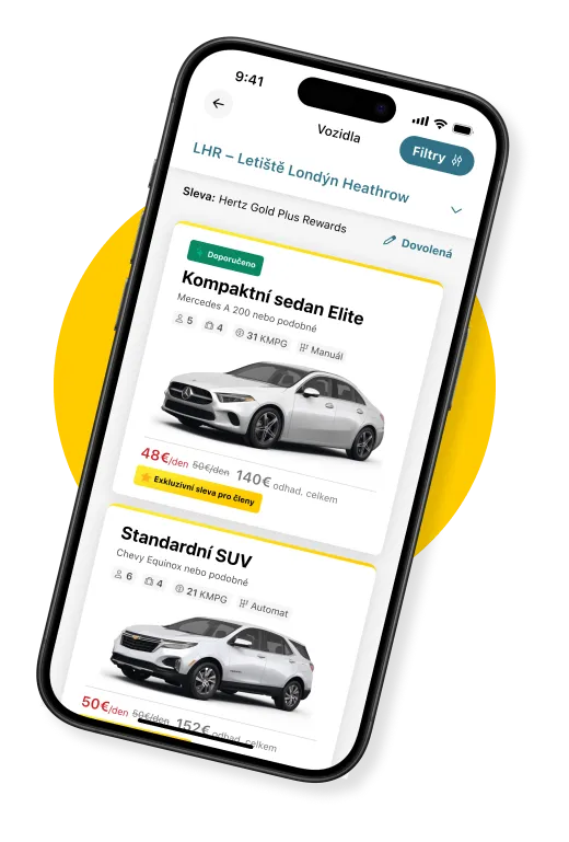 Hertz pronajem aut app
