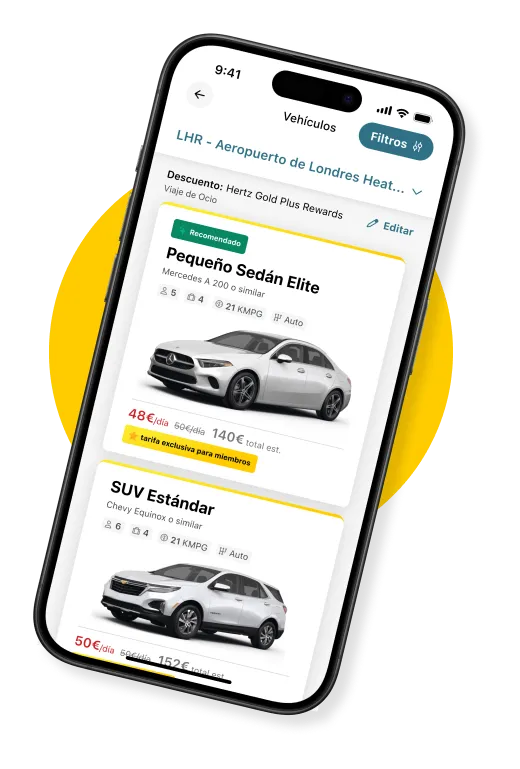 Hertz ES Aplicación de Alquiler de Coches App de Alquiler de Coches