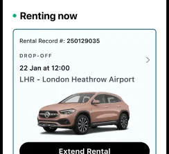 private car rental app