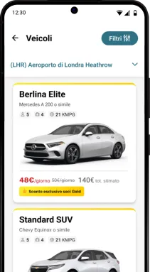 Semplifica i tuoi spostamenti con l'app di noleggio auto Prenotazione più veloce
