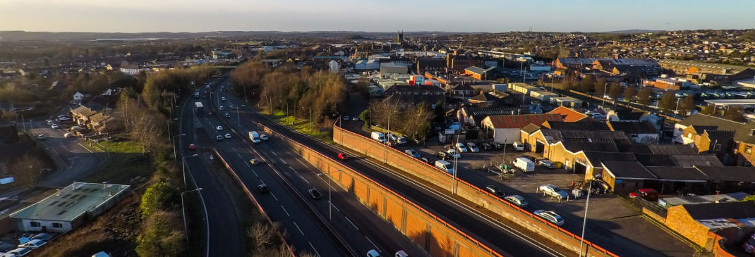 Driving in and around Stoke-on-Trent 