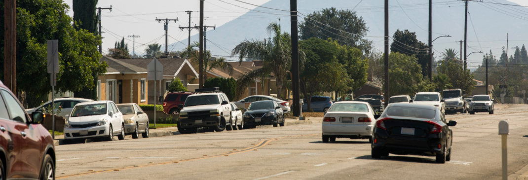 Driving in and around Fontana