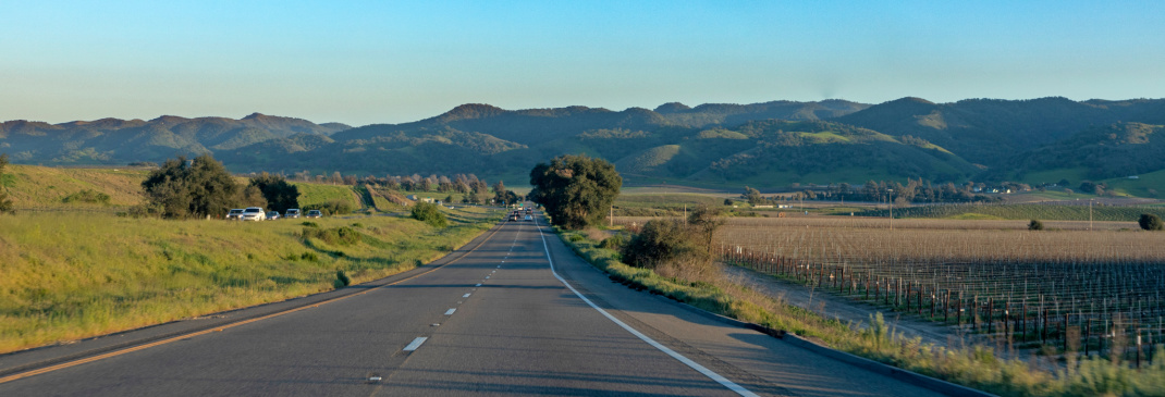 Driving in and around Santa Maria